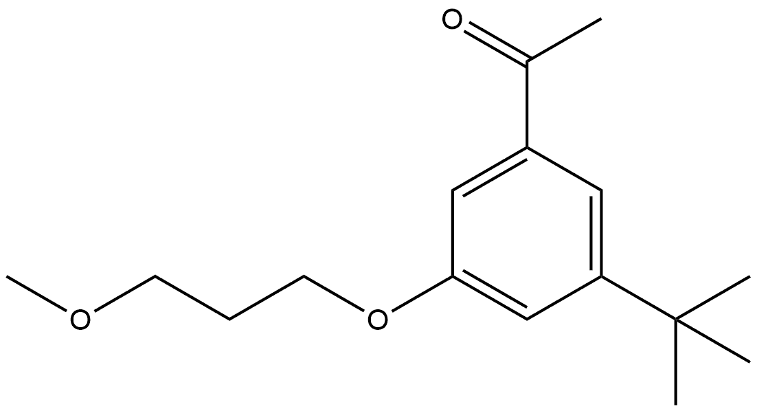 1-[3-(1,1-Dimethylethyl)-5-(3-methoxypropoxy)phenyl]ethanone Structure