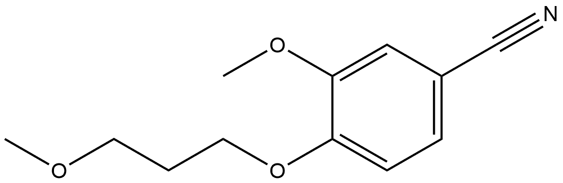 3-Methoxy-4-(3-methoxypropoxy)benzonitrile Structure