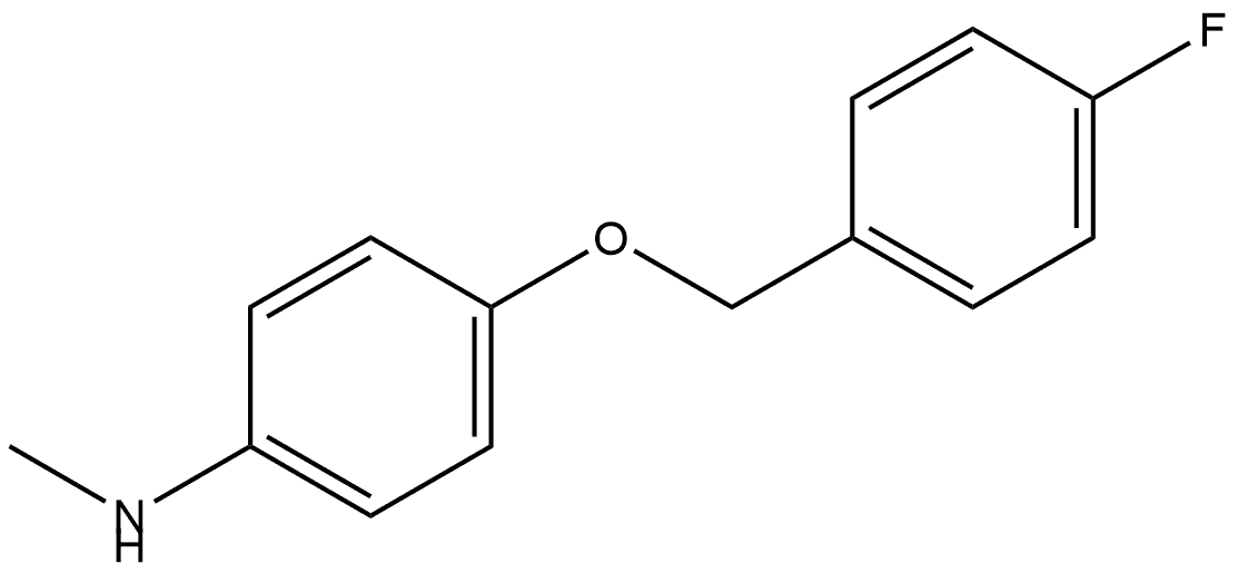 4-[(4-Fluorophenyl)methoxy]-N-methylbenzenamine Structure