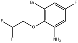 3-Bromo-2-(2,2-difluoroethoxy)-5-fluoroaniline Structure