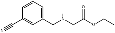 Glycine, N-[(3-cyanophenyl)methyl]-, ethyl ester Structure