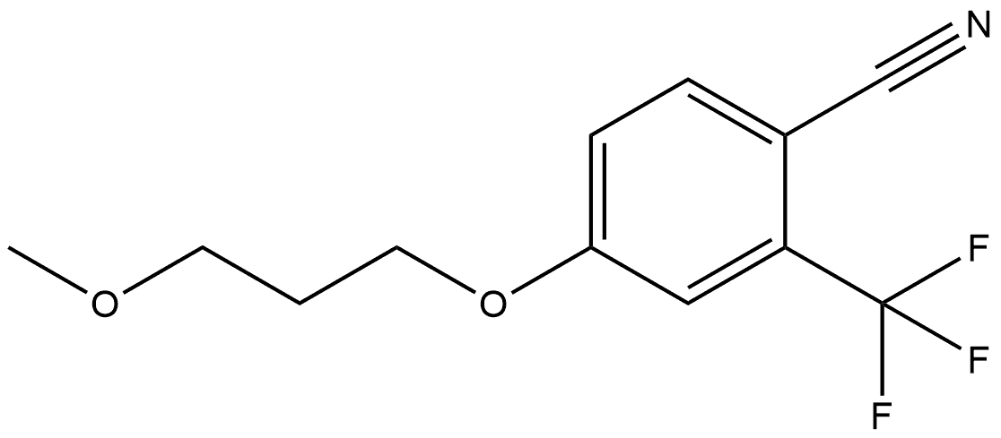 4-(3-Methoxypropoxy)-2-(trifluoromethyl)benzonitrile Structure