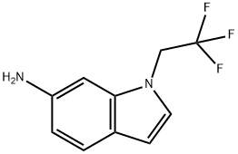 1H-Indol-6-amine, 1-(2,2,2-trifluoroethyl)- Structure