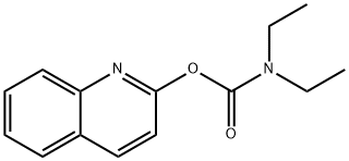 Quinolin-2-yl diethylcarbamate 구조식 이미지