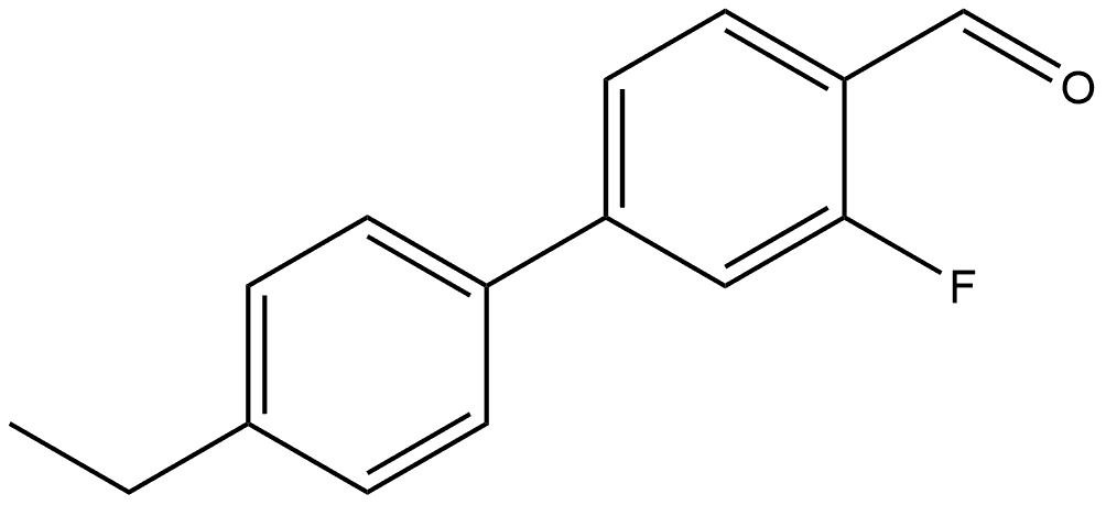 4'-Ethyl-3-fluoro[1,1'-biphenyl]-4-carboxaldehyde Structure