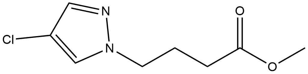 methyl 4-(4-chloro-1H-pyrazol-1-yl)butanoate Structure