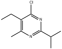 4-Chloro-5-ethyl-6-methyl-2-(propan-2-yl)pyrimidine Structure