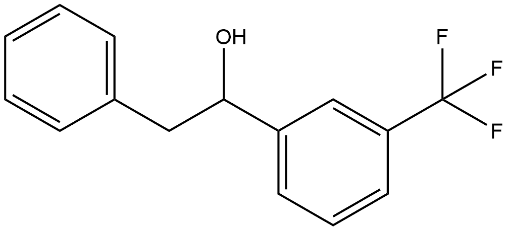 α-[3-(Trifluoromethyl)phenyl]benzeneethanol Structure