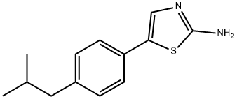 5-(4-Isobutylphenyl)thiazol-2-amine Structure