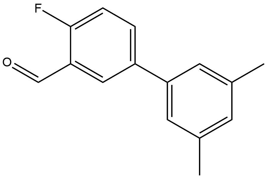 4-Fluoro-3',5'-dimethyl[1,1'-biphenyl]-3-carboxaldehyde Structure