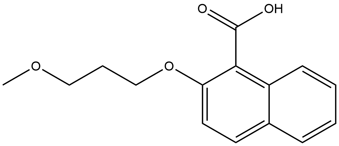 2-(3-Methoxypropoxy)-1-naphthalenecarboxylic acid Structure