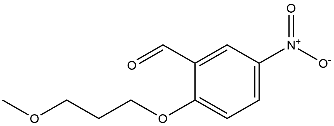 2-(3-methoxypropoxy)-5-nitrobenzaldehyde Structure