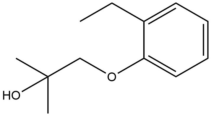 1-(2-Ethylphenoxy)-2-methyl-2-propanol Structure