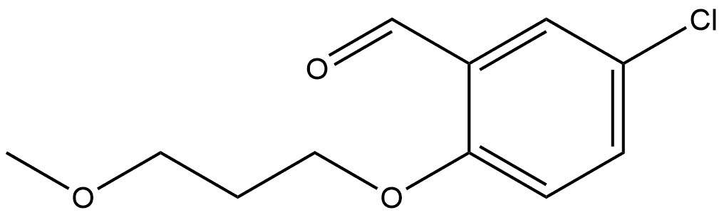 5-Chloro-2-(3-methoxypropoxy)benzaldehyde Structure