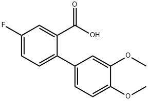 2-(3,4-Dimethoxyphenyl)-5-fluorobenzoic acid Structure