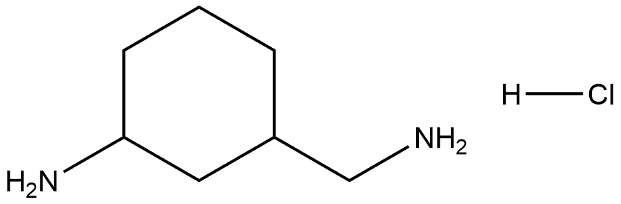 Cyclohexanemethanamine, 3-amino-, hydrochloride (1:1) Structure