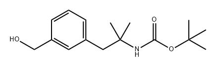 Carbamic acid, N-[2-[3-(hydroxymethyl)phenyl]-1,1-dimethylethyl]-, 1,1-dimethylethyl ester Structure