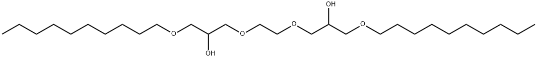 1,1'-(Ethylenebisoxy)bis[3-(decyloxy)propane-2-ol] Structure