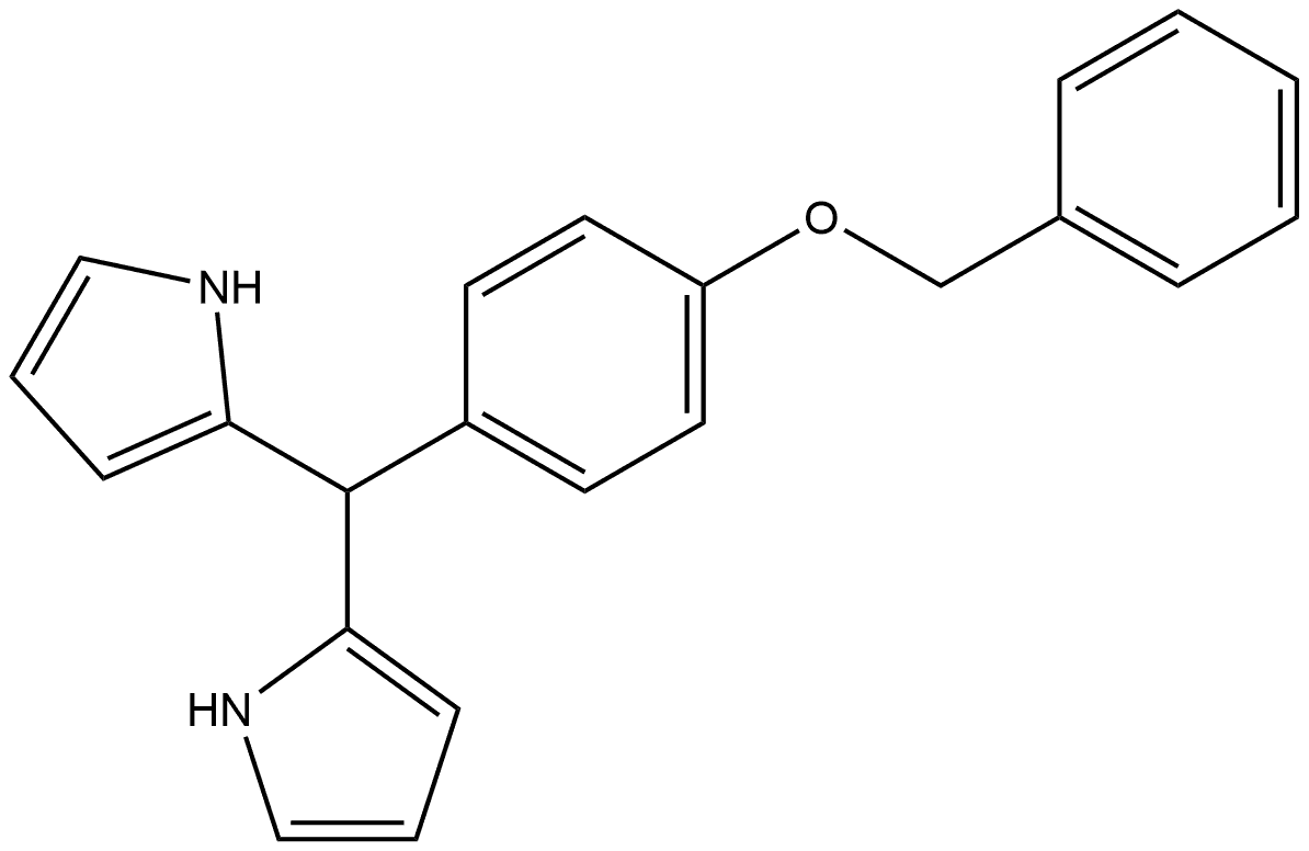 2,2’-[[4-(Benzyloxy)phenyl]methylene]bis(1H-pyrrole) Structure