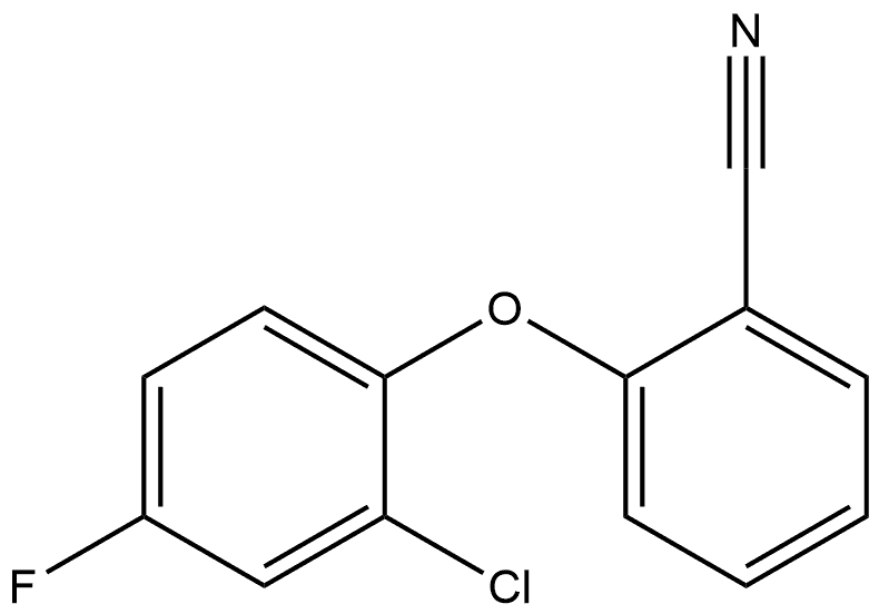 2-(2-Chloro-4-fluorophenoxy)benzonitrile Structure