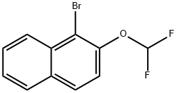 Naphthalene, 1-bromo-2-(difluoromethoxy)- Structure