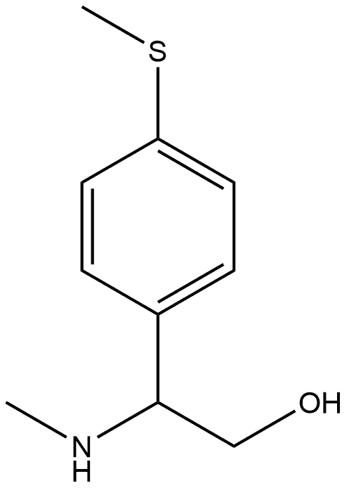 2-(methylamino)-2-(4-(methylthio)phenyl)ethan-1-ol Structure