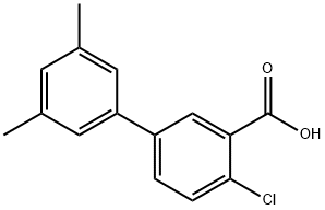 2-Chloro-5-(3,5-dimethylphenyl)benzoic acid Structure