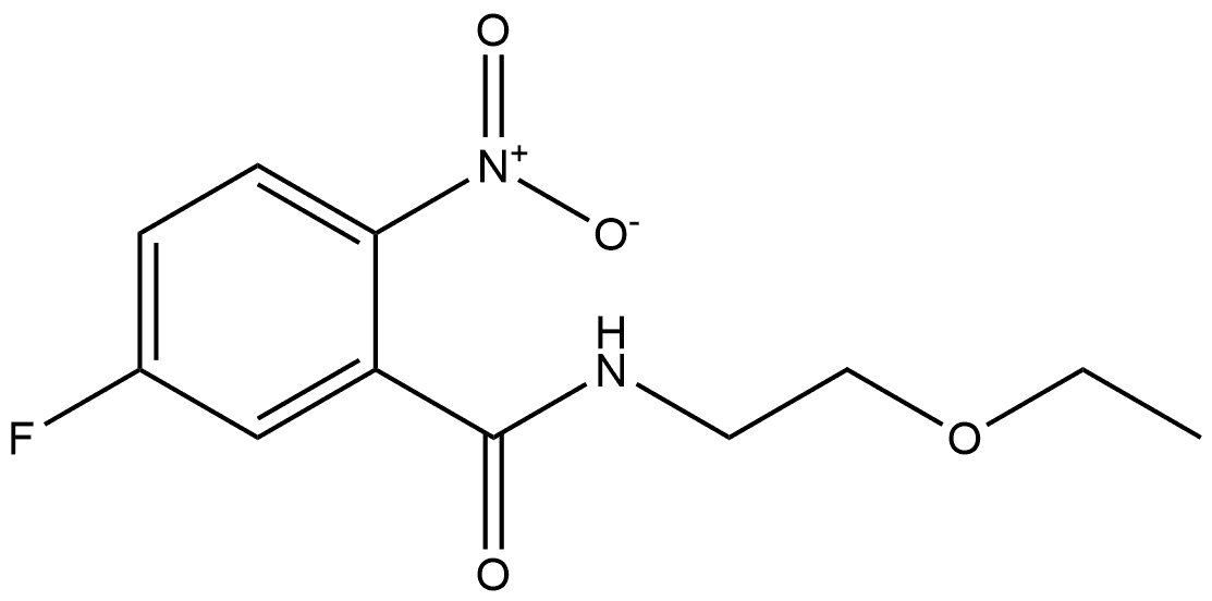 N-(2-ethoxyethyl)-5-fluoro-2-nitrobenzamide Structure