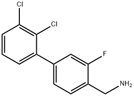 C-(2',3'-dichloro-3-fluoro-biphenyl-4-yl)-methylamine Structure