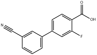 4-(3-Cyanophenyl)-2-fluorobenzoic acid Structure