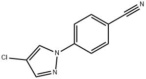 4-(4-chloropyrazol-1-yl)benzonitrile Structure