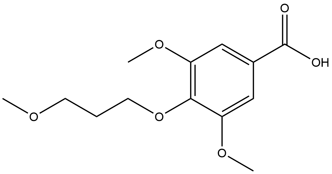 3,5-Dimethoxy-4-(3-methoxypropoxy)benzoic acid Structure