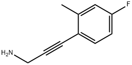 3-(4-Fluoro-2-methylphenyl)-2-propyn-1-amine 구조식 이미지