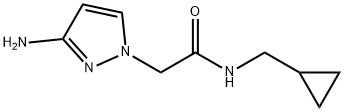 1H-Pyrazole-1-acetamide, 3-amino-N-(cyclopropylmethyl)- Structure