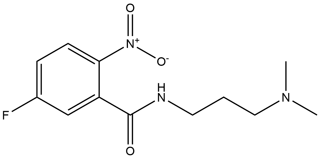 N-(3-(dimethylamino)propyl)-5-fluoro-2-nitrobenzamide Structure