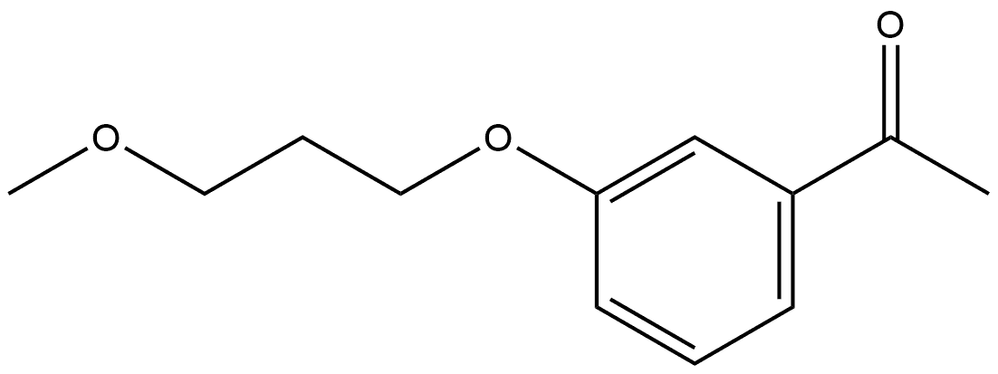 1-[3-(3-Methoxypropoxy)phenyl]ethanone Structure