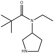 Propanamide, N-ethyl-2,2-dimethyl-N-3-pyrrolidinyl- Structure