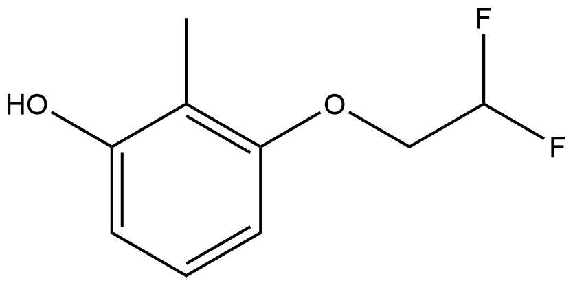 3-(2,2-Difluoroethoxy)-2-methylphenol Structure