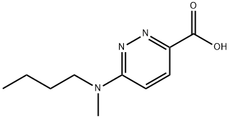 3-Pyridazinecarboxylic acid, 6-(butylmethylamino)- 구조식 이미지