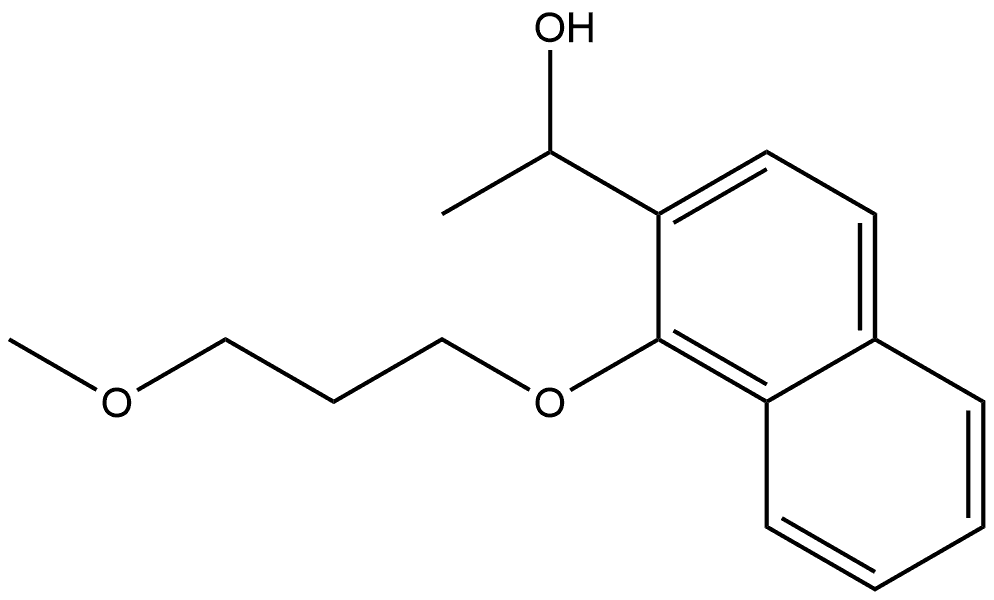 1-(3-Methoxypropoxy)-α-methyl-2-naphthalenemethanol Structure