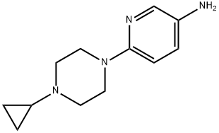 3-Pyridinamine, 6-(4-cyclopropyl-1-piperazinyl)- Structure