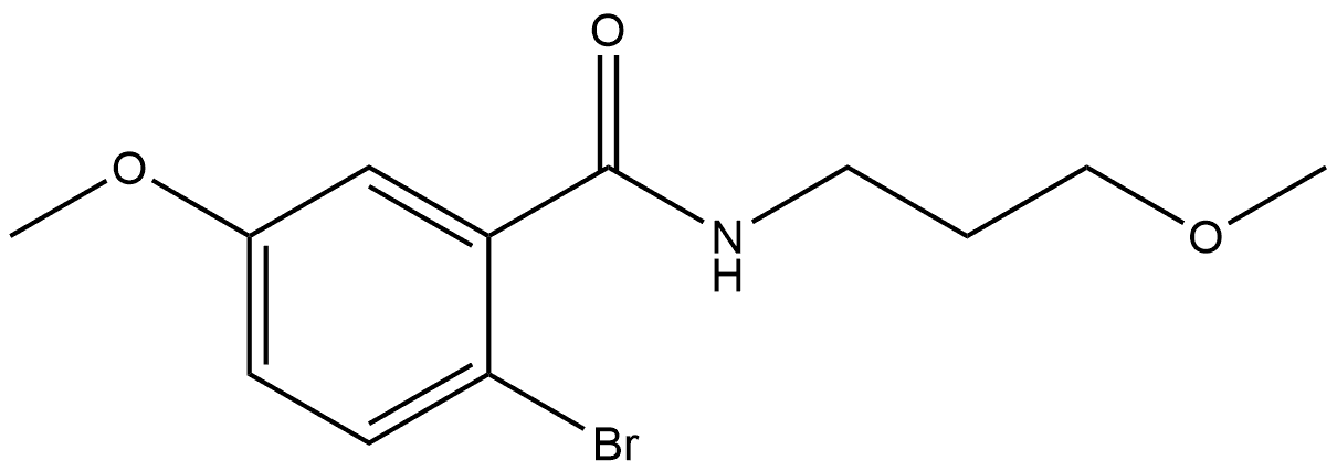 2-Bromo-5-methoxy-N-(3-methoxypropyl)benzamide Structure