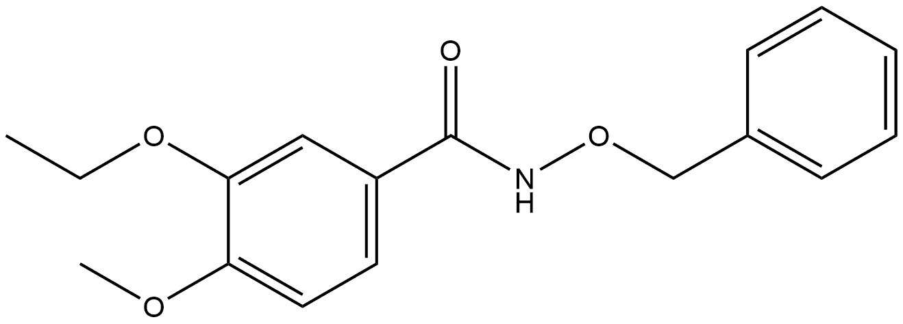 3-Ethoxy-4-methoxy-N-(phenylmethoxy)benzamide Structure