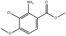 Benzoic acid, 2-amino-3-chloro-4-methoxy-, methyl ester 구조식 이미지