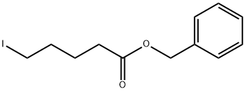 Pentanoic acid, 5-iodo-, phenylmethyl ester Structure