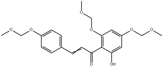 2-Propen-1-one, 1-[2-hydroxy-4,6-bis(methoxymethoxy)phenyl]-3-[4-(methoxymethoxy)phenyl]- Structure