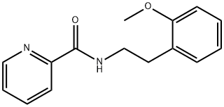 2-Pyridinecarboxamide, N-[2-(2-methoxyphenyl)ethyl]- Structure