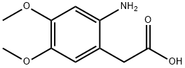 Benzeneacetic acid, 2-amino-4,5-dimethoxy- Structure