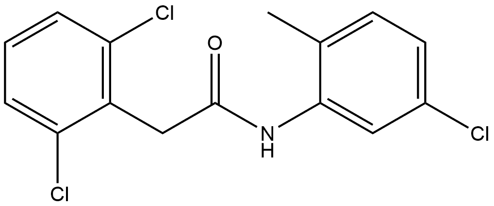 2,6-Dichloro-N-(5-chloro-2-methylphenyl)benzeneacetamide Structure