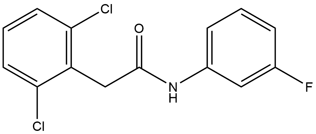 2,6-Dichloro-N-(3-fluorophenyl)benzeneacetamide Structure